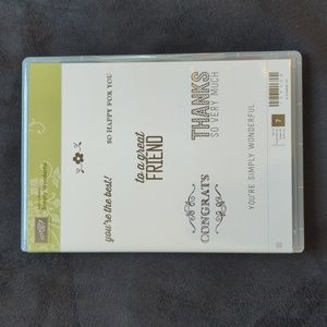 Simply wonderful clear mount stamp set
